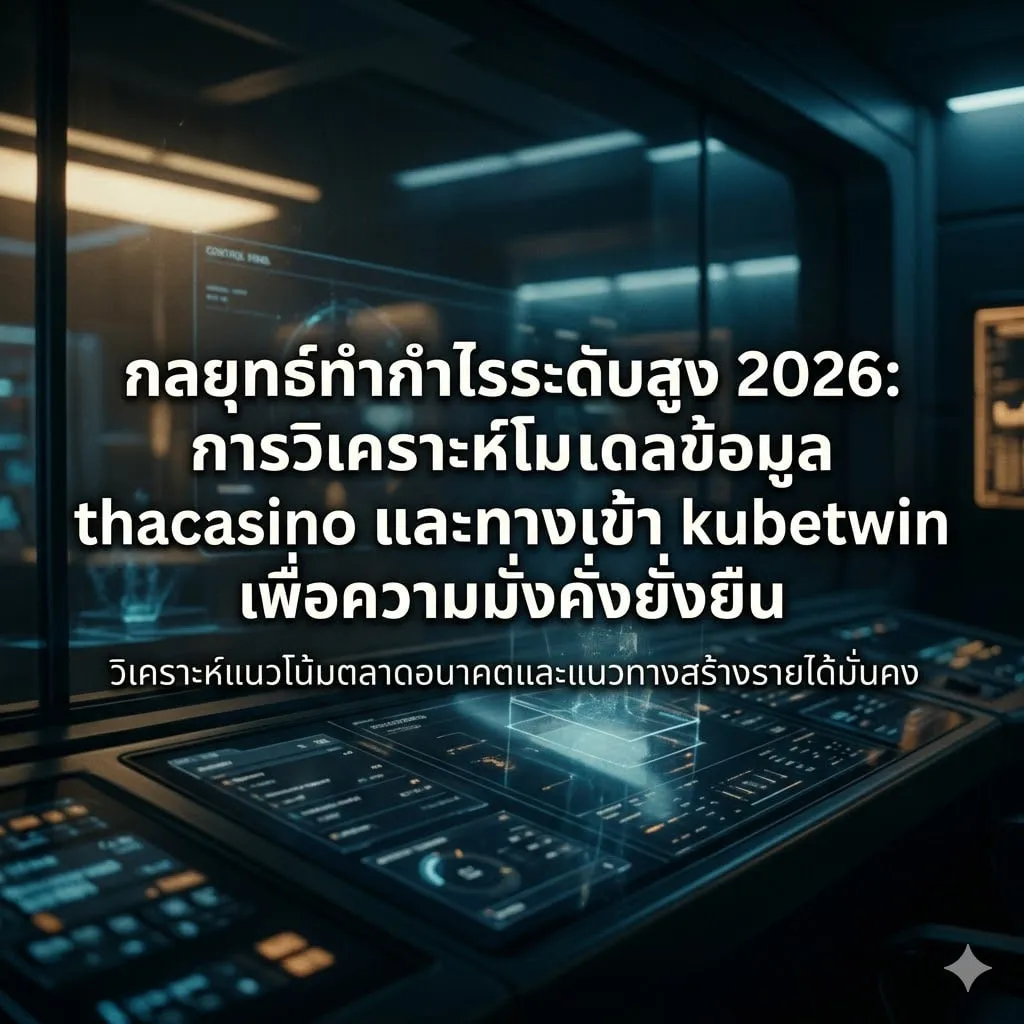 กลยุทธ์ทำกำไรระดับสูง 2026: การวิเคราะห์โมเดลข้อมูล thacasino และทางเข้า kubetwin เพื่อความมั่งคั่งยั่งยืน