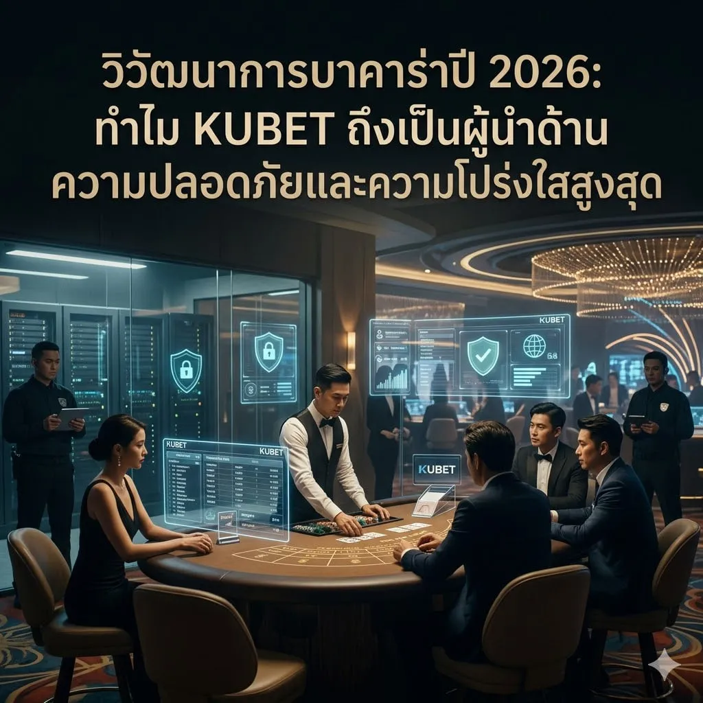 วิวัฒนาการบาคาร่าปี 2026: ทำไม KUBET ถึงเป็นผู้นำด้านความปลอดภัยและความโปร่งใสสูงสุด