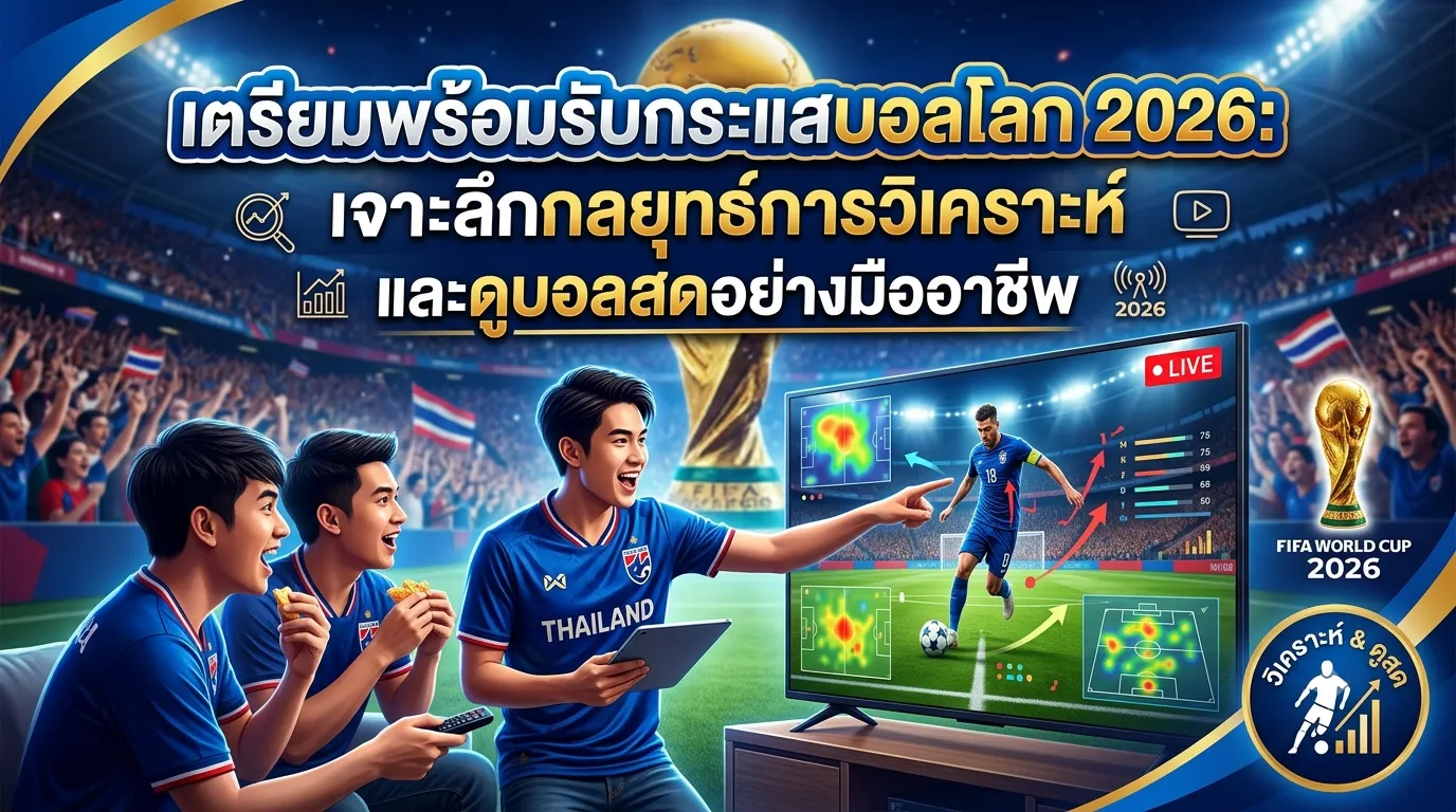 เตรียมพร้อมรับกระแสบอลโลก 2026: เจาะลึกกลยุทธ์การวิเคราะห์และดูบอลสดอย่างมืออาชีพ