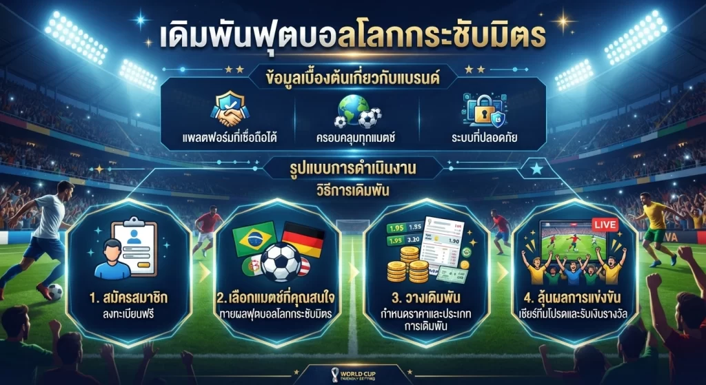 เดิมพันฟุตบอลโลกกระชับมิตร