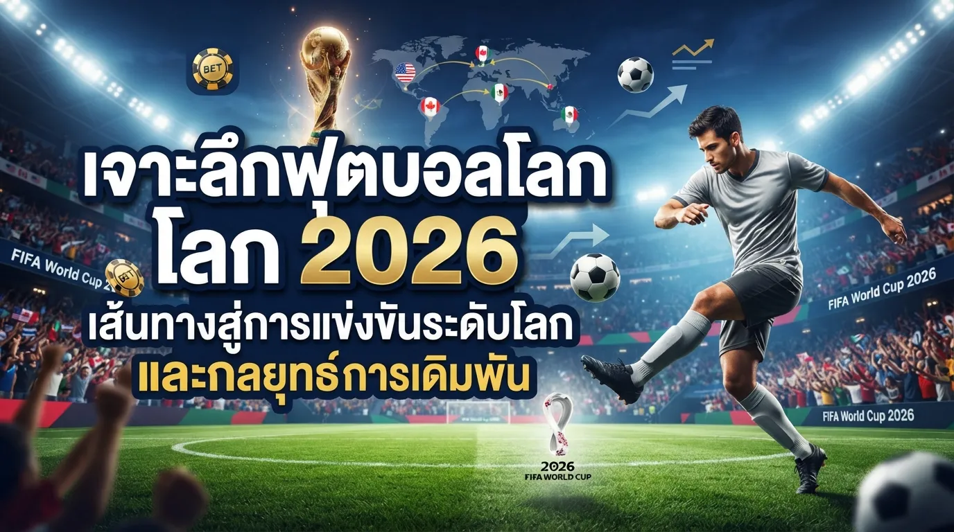 เจาะลึกฟุตบอลโลก 2026: เส้นทางสู่การแข่งขันระดับโลกและกลยุทธ์การเดิมพัน