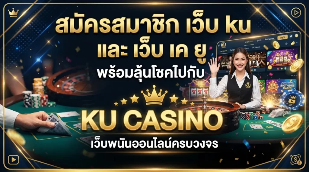 สมัครสมาชิก เว็บ ku และ เว็บ เค ยู พร้อมลุ้นโชคไปกับ ku casino เว็บพนันออนไลน์ครบวงจร